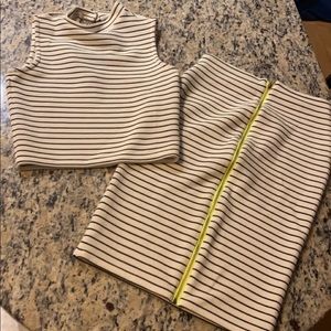 Bar III Crop top and a Pencil Skirt Set